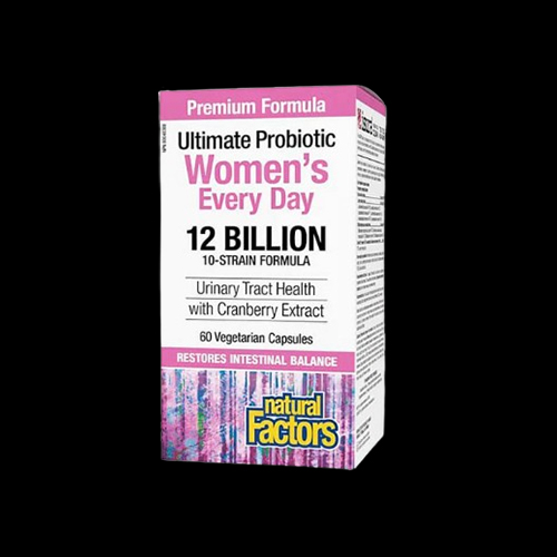 Natural Factors Ultimate Probiotic Women's Every Day Multiprobiotic for women with cranberry 12 billion active probiotic