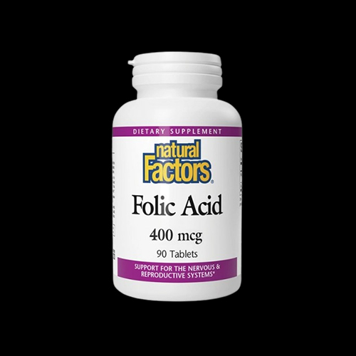 Natural Factors Folic Acid 400mcg