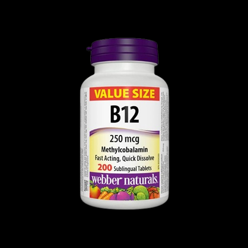 Webber Naturals Vitamin B12 250 mcg Methylcobalamin