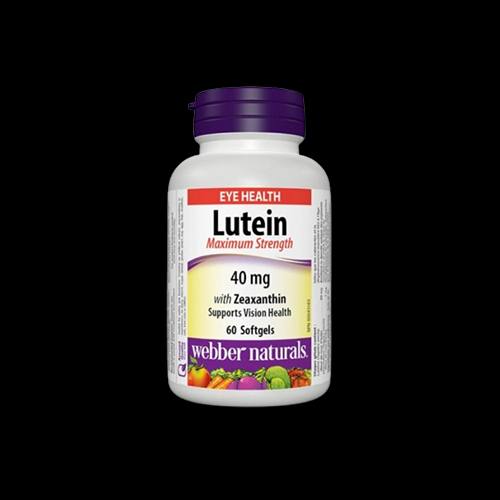 Webber Naturals Lutein 40mg with Zeaxanthin Maximum Strength