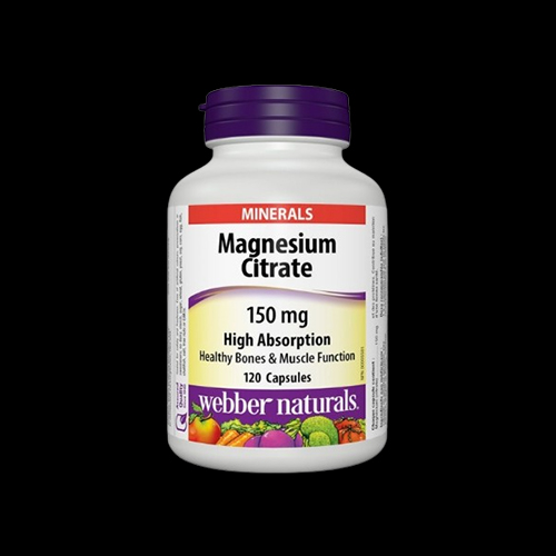 Webber Naturals Magnesium Citrate 150mg High Absorption