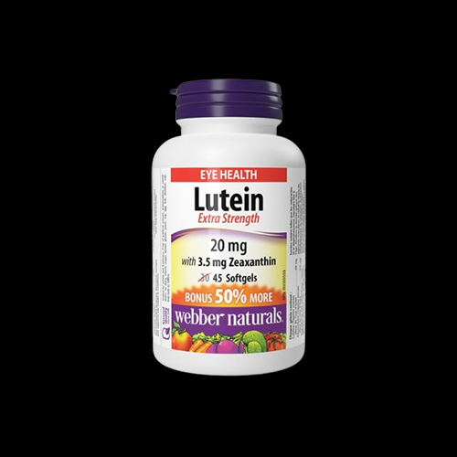 Webber Naturals Lutein 20mg with 3.5mg Zeaxanthin Extra Strength