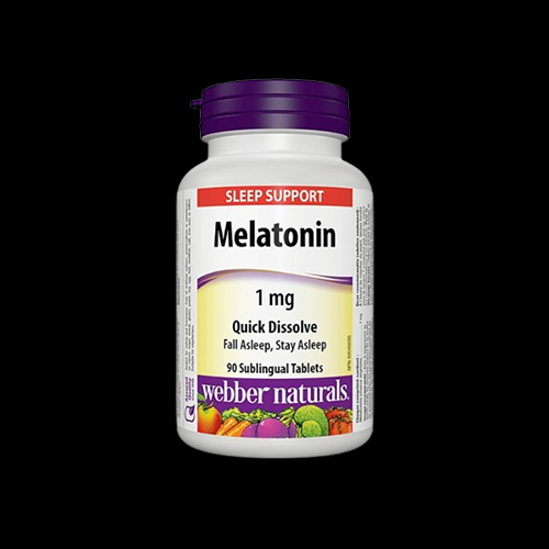 Webber Naturals Melatonin 1mg Quick Dissolve