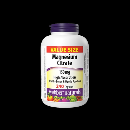 Webber Naturals Magnesium Citrate 150mg High Absorption