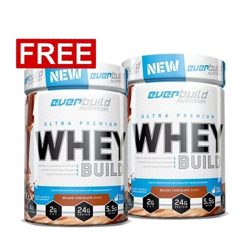 Everbuild 1+1 FREE Ultra Premium Whey Build 454 g