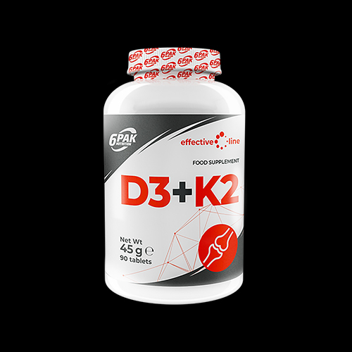 6 Pak Nutrition Effective Line D3+K2