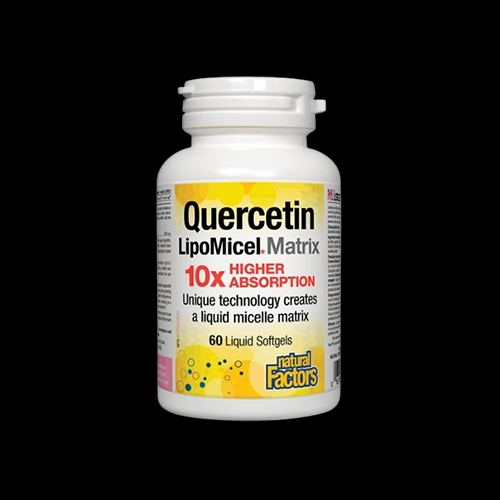Natural Factors Quercetin LipoMicel Matrix 10 X Higher Absorption 250 mg