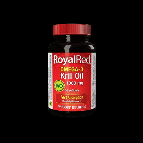 Webber Naturals ROYAL RED Omega-3 KRILL Oil 1000mg Fish Oil for Heart