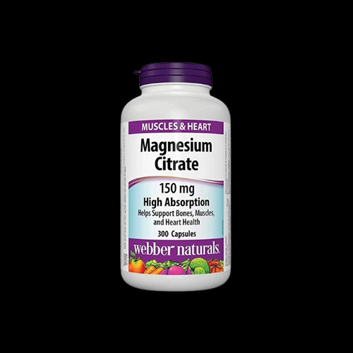 Webber Naturals Magnesium Citrate 150mg High Absorption