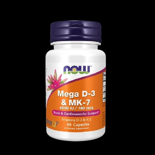 NOW Foods Mega D3 4000 IU & K2 MK-7 180 mcg