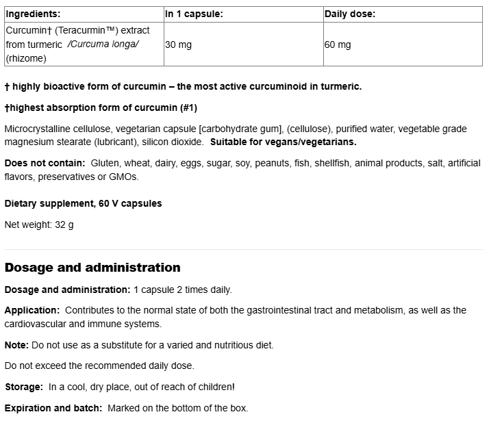 Natural Factors Terracurmin™ CurcuminRich-factsheets
