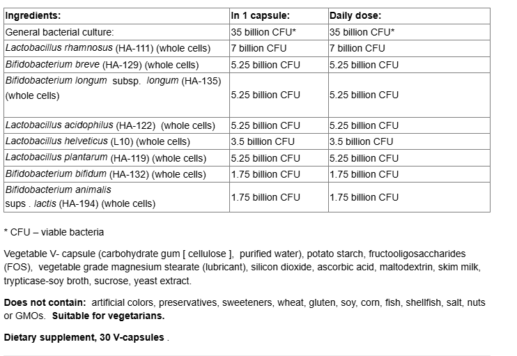 Natural Factors Seniors 55+ Multi Probiotic-factsheets