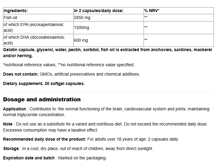 Natural Factors RX Omega-3 Maximum Triple Strength-factsheets