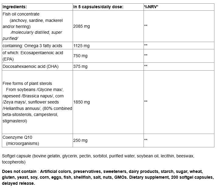 Webber Naturals Omega Q Sterols-factsheets