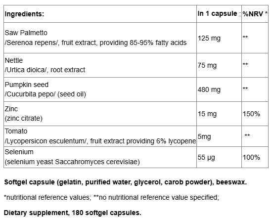 Webber Naturals Super Prostate One Per Day-factsheets