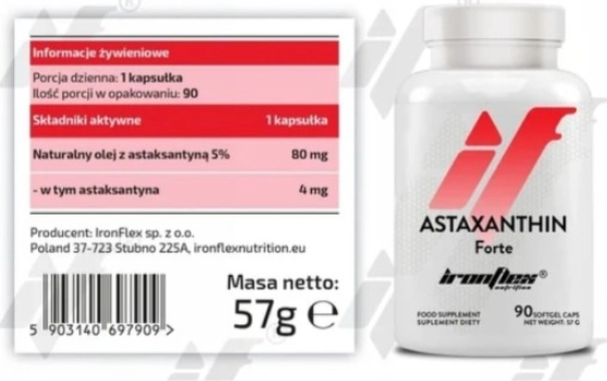 IronFlex Nutrition Astaxanthin 4mg-factsheets