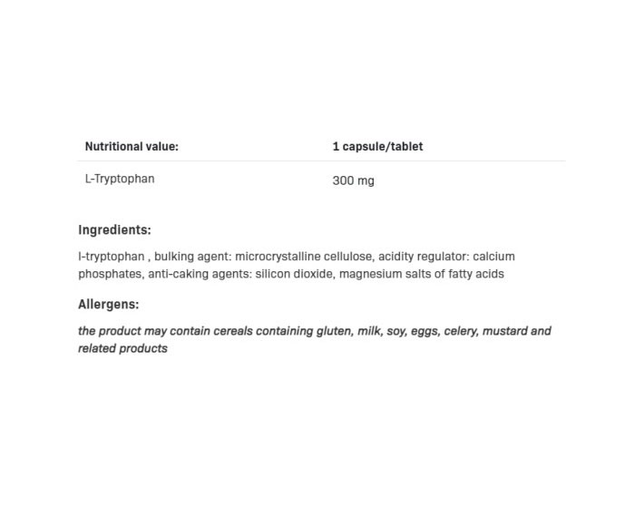 SFD L-Tryptofan-factsheets