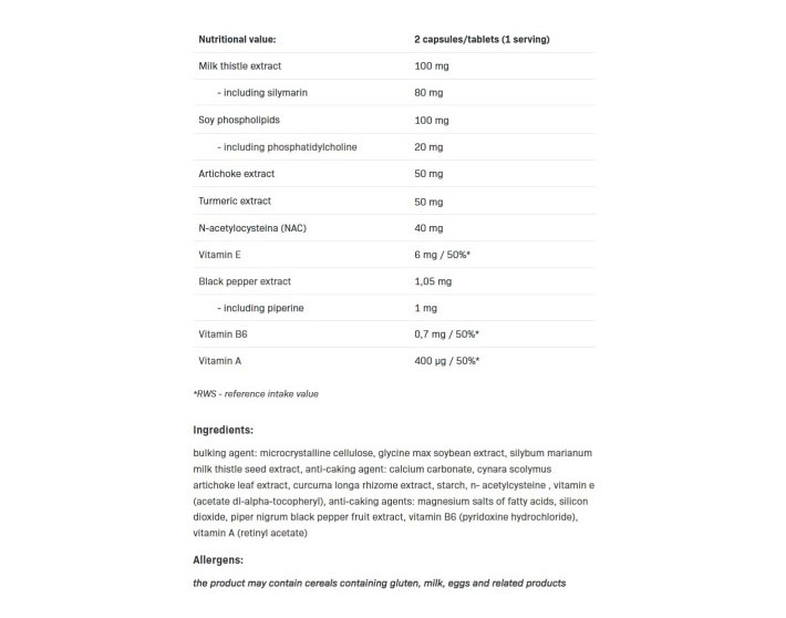 SFD Good Liver Formula-factsheets