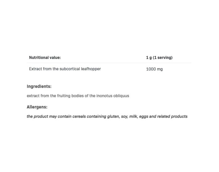 SFD Chaga Powder-factsheets