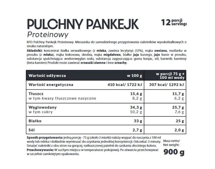 KFD Nutrition Protein Pancake-factsheets