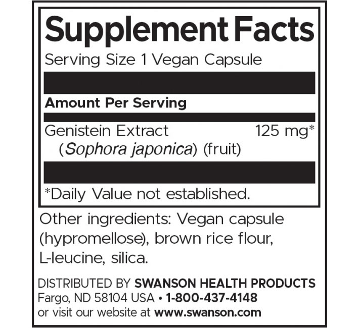 Swanson Genistein 125mg-factsheets