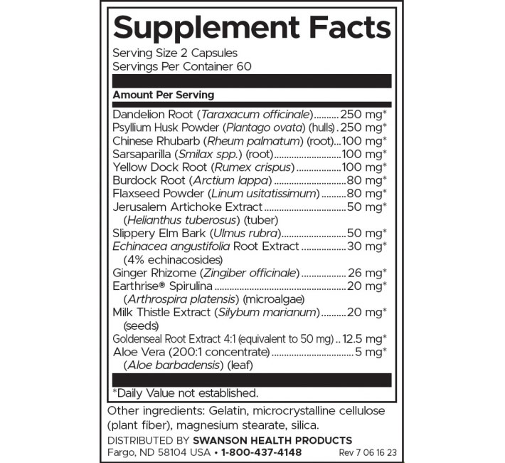 Swanson Detoxilean-factsheets