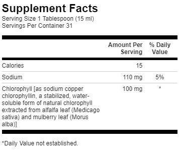 Swanson Liquid Chlorophyll-factsheets