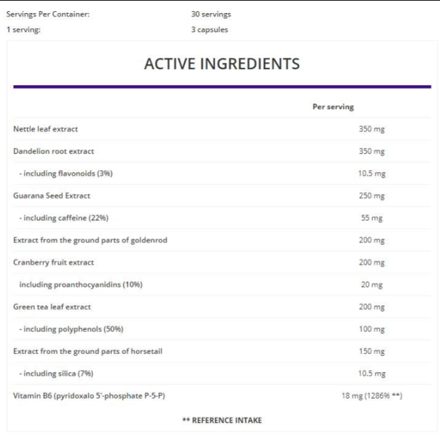 OstroVit Hydro Out / Herbal Diuretic-factsheets