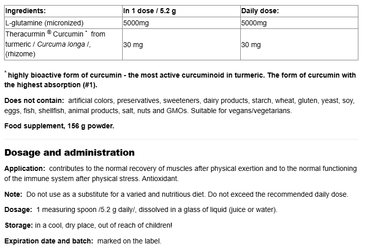 Natural Factors CurcuminRich™ | Muscle Recovery & Growth Optimizer-factsheets