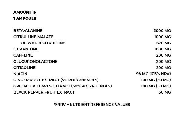 Kevin Levrone Fat Killer 2 in 1 Shot / Thermogenic Pre-Workout-factsheets