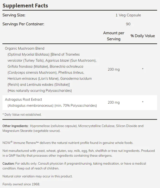 NOW Immune Renew-factsheets