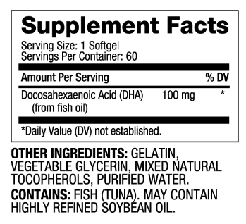 Biovea DHA 100mg-factsheets