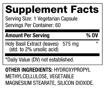 Biovea Holy Basil 575mg-factsheets