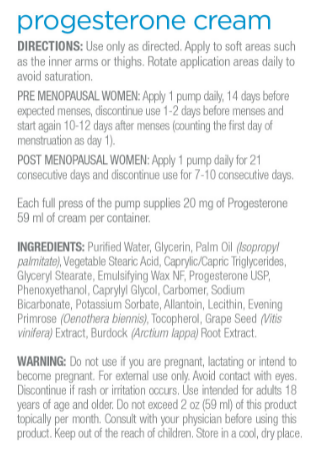 Biovea Progesterone Cream-factsheets