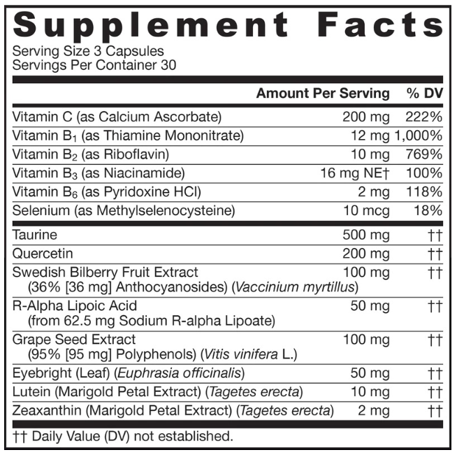 Jarrow Formulas Vision Optimizer-factsheets