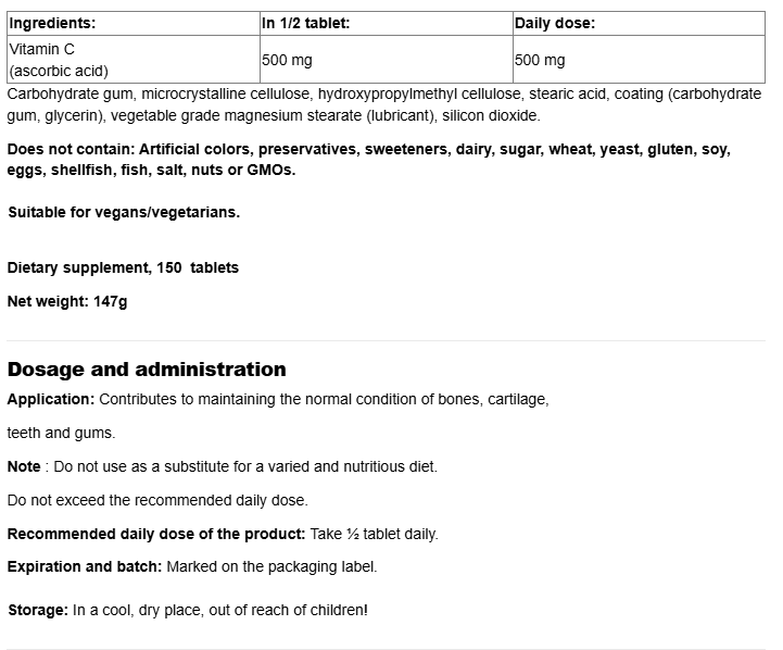 Webber Naturals Vitamin C 1000mg Timed Release-factsheets