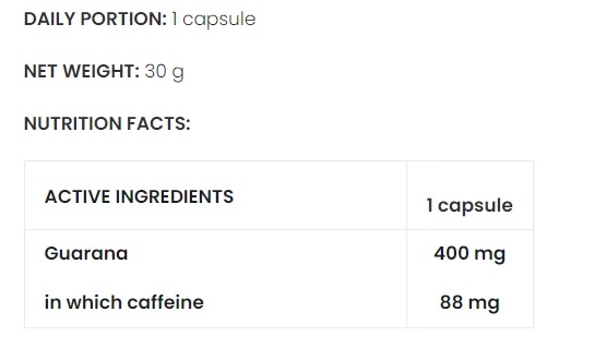 7NUTRITION GUARANA 60 CAPS-factsheets