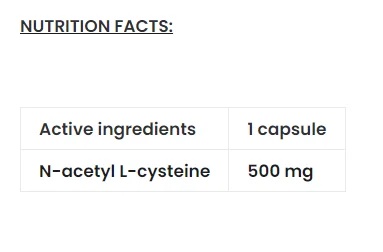 NAC 120 vege caps-factsheets