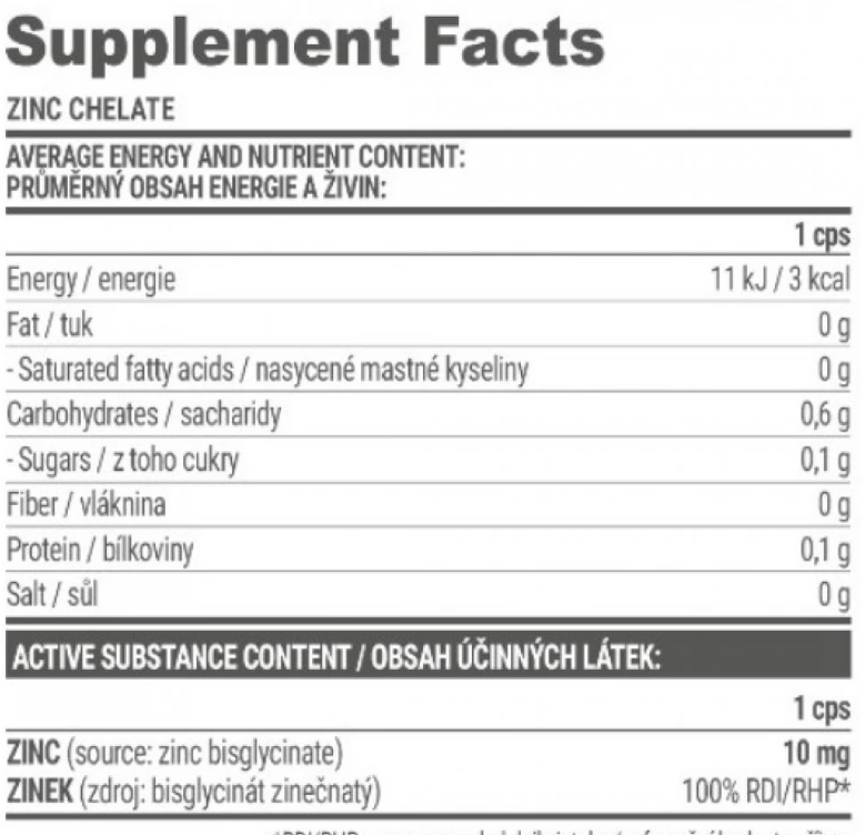 Extrifit Zinc 100 Chelate-factsheets