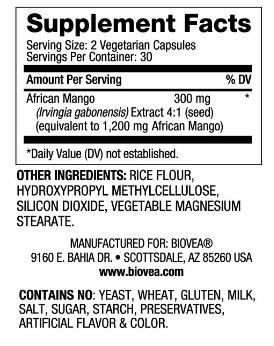 Biovea African Mango-factsheets
