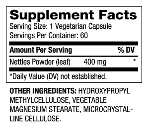 Biovea Nettles 400mg-factsheets