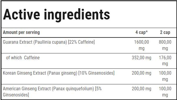 Trec Nutrition Herbal Energy-factsheets