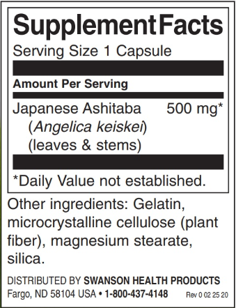 Swanson Full Spectrum Japanese Ashitaba-factsheets