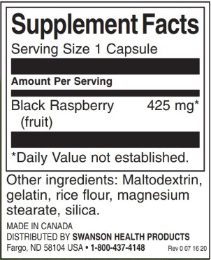 Swanson Full Spectrum Black Raspberry-factsheets