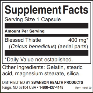 Swanson Full Spectrum Blessed Thistle-factsheets