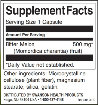 Swanson Full-Spectrum Bitter Melon-factsheets