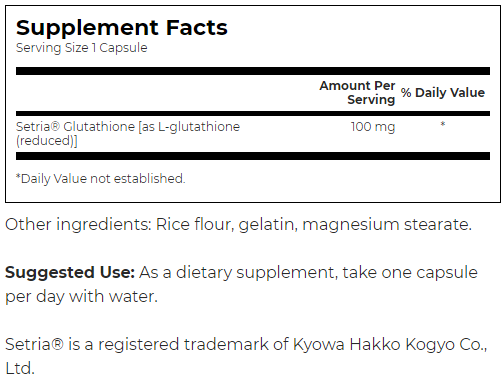 Swanson L-Glutathione-factsheets