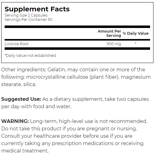 Swanson Licorice Root-factsheets
