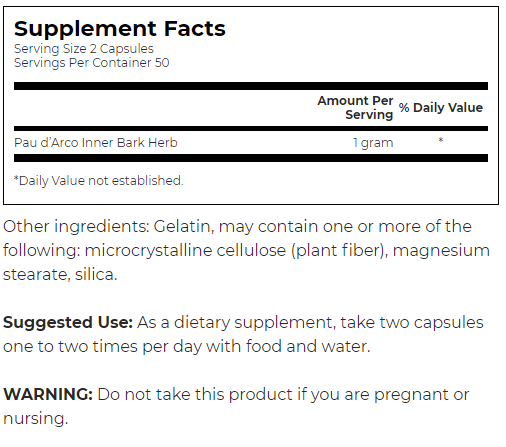 Swanson Pau d’Arco-factsheets