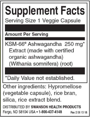 Swanson Ultimate Ashwagandha-factsheets